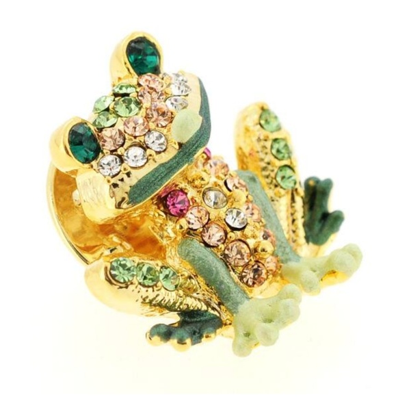 🆕‼️Swarovski Pin🍃🐸 - Picture 2 of 4